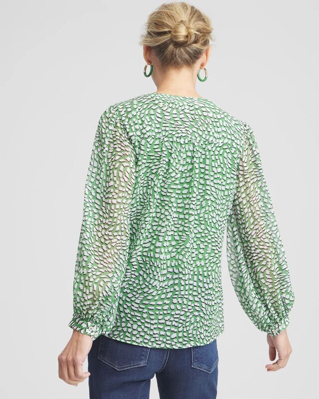 Abstract Print Blouse - image 3